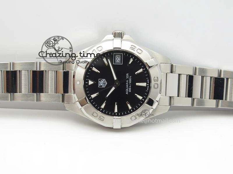 Upgraded Aquaracer Ladies SS Black Stick Markers Dial On SS Bracelet Swiss Quartz 9711