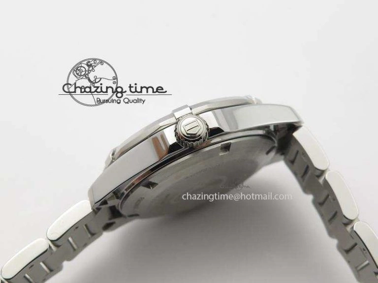 Cozy Aquaracer Ladies SS MOP White Diamond Markers Dial On SS Bracelet Swiss Quartz 9709