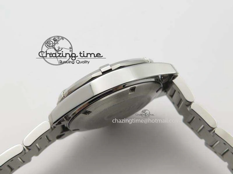 Cozy Aquaracer Ladies SS MOP White Diamond Markers Dial On SS Bracelet Swiss Quartz 9709