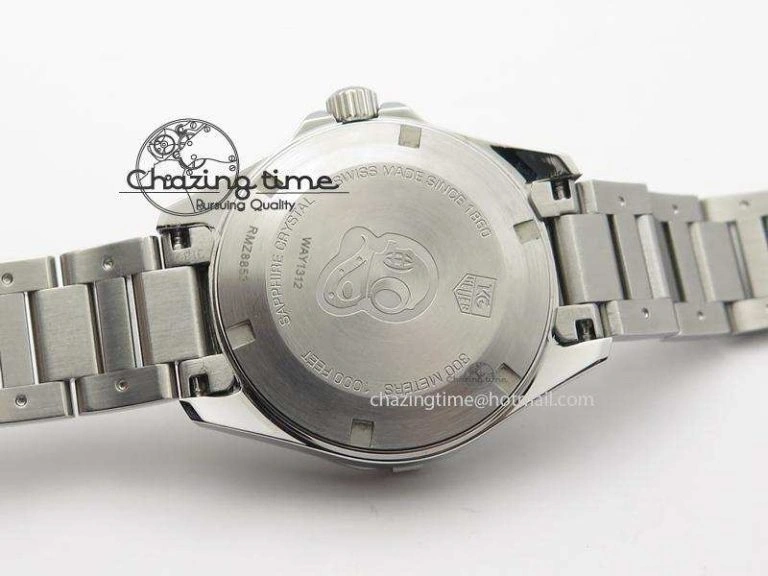 Cozy Aquaracer Ladies SS MOP White Diamond Markers Dial On SS Bracelet Swiss Quartz 9709