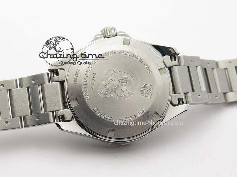 Cozy Aquaracer Ladies SS MOP White Diamond Markers Dial On SS Bracelet Swiss Quartz 9709