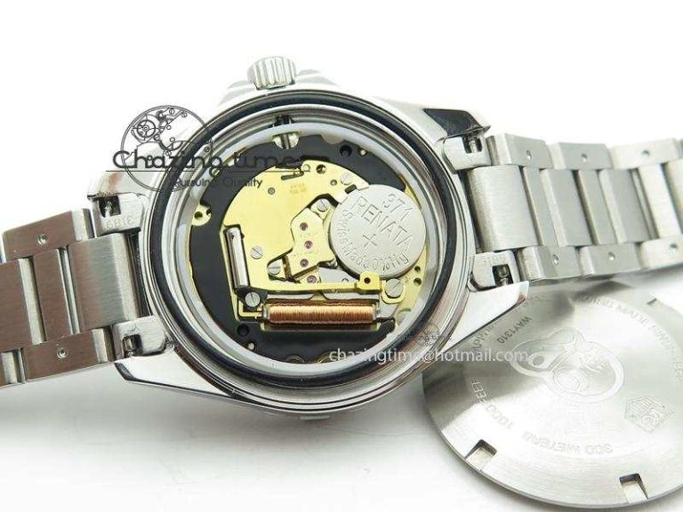 Cozy Aquaracer Ladies SS MOP White Diamond Markers Dial On SS Bracelet Swiss Quartz 9709