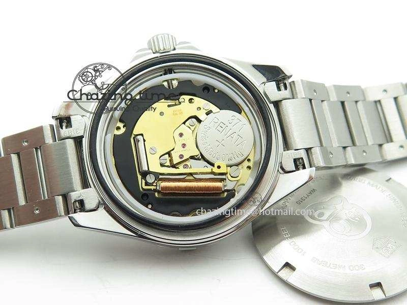 Cozy Aquaracer Ladies SS MOP White Diamond Markers Dial On SS Bracelet Swiss Quartz 9709