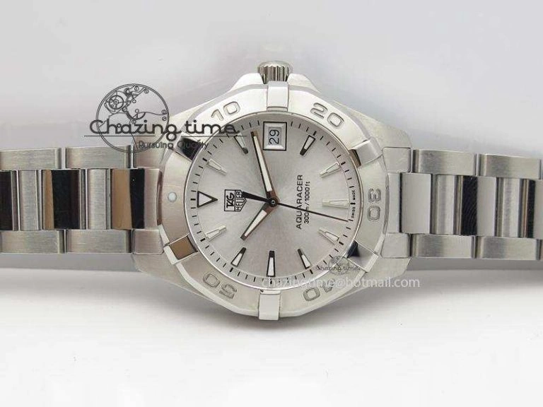 Aquaracer Ladies SS White Stick Markers Dial On SS Bracelet Swiss Quartz Breathable 9712