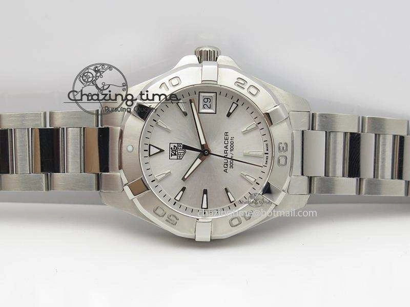 Aquaracer Ladies SS White Stick Markers Dial On SS Bracelet Swiss Quartz Breathable 9712