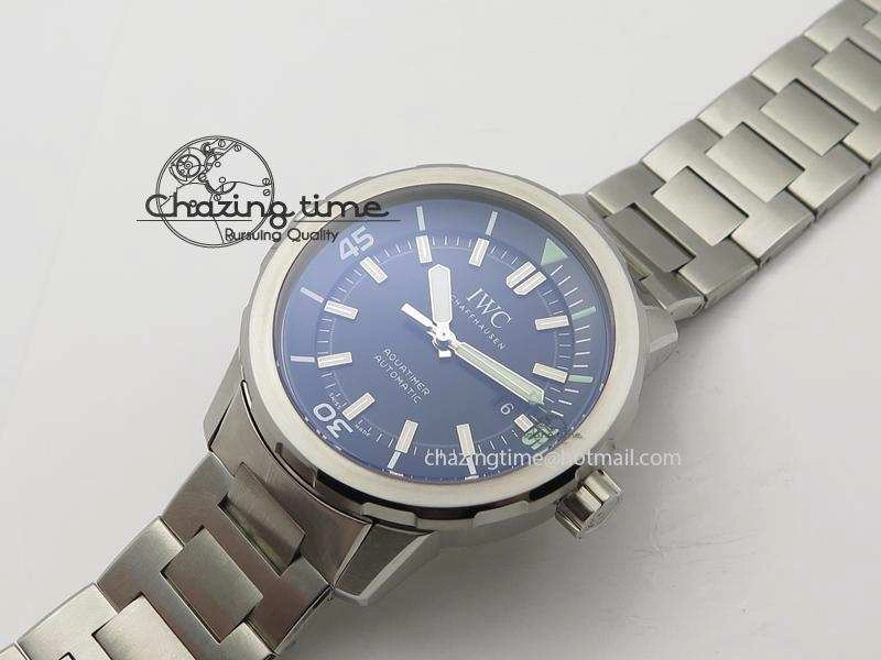 Practical Aquatimer Automatic IW329002 V6F 1:1 Best Edition Black Dial On SS Bracelet MIYOTA 7317