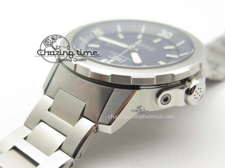 Practical Aquatimer Automatic IW329002 V6F 1:1 Best Edition Black Dial On SS Bracelet MIYOTA 7317