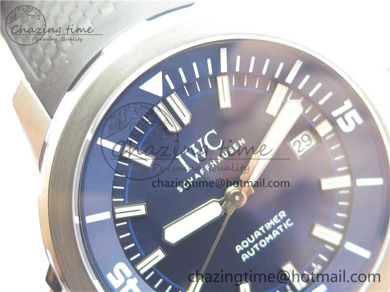 Aquatimer Automatic IW329004 V6F 1:1 Best Edition Blue Dial on Rubber Strap MIYOTA Breathable 7095