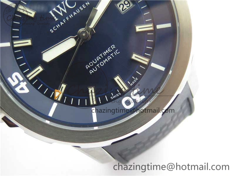 Aquatimer Automatic IW329004 V6F 1:1 Best Edition Blue Dial on Rubber Strap MIYOTA Breathable 7095