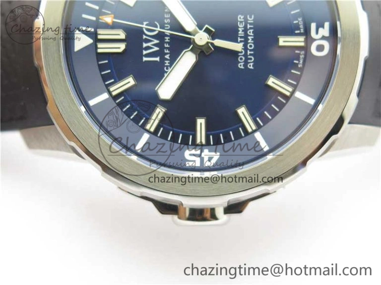 Aquatimer Automatic IW329004 V6F 1:1 Best Edition Blue Dial on Rubber Strap MIYOTA Breathable 7095