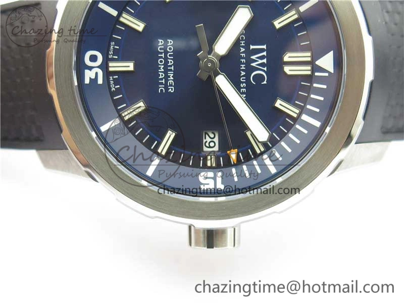 Aquatimer Automatic IW329004 V6F 1:1 Best Edition Blue Dial on Rubber Strap MIYOTA Breathable 7095