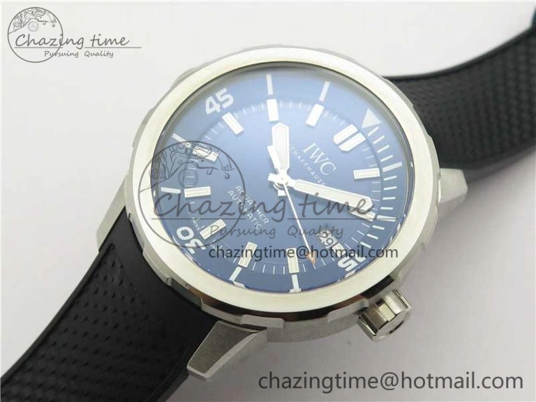 Aquatimer Automatic IW329004 V6F 1:1 Best Edition Blue Dial on Rubber Strap MIYOTA Breathable 7095