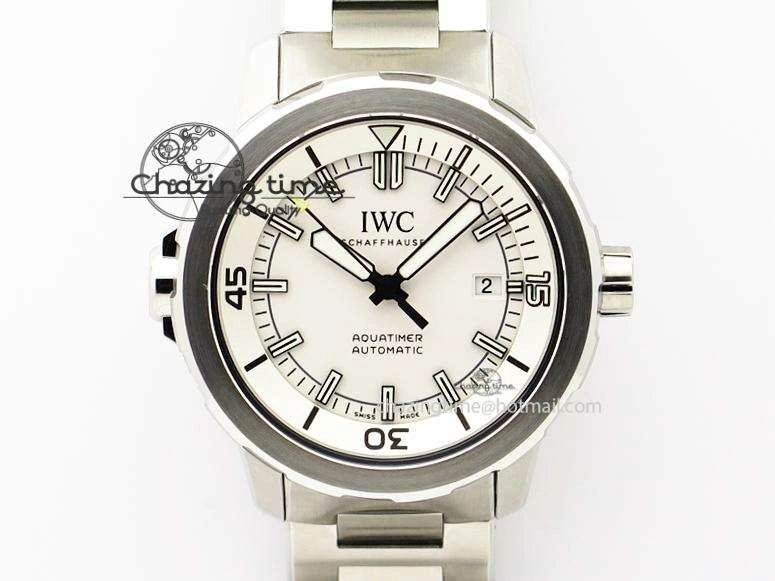 Youthful Aquatimer Automatic IW329004 V6F 1:1 Best Edition White Dial On SS Bracelet MIYOTA 7316