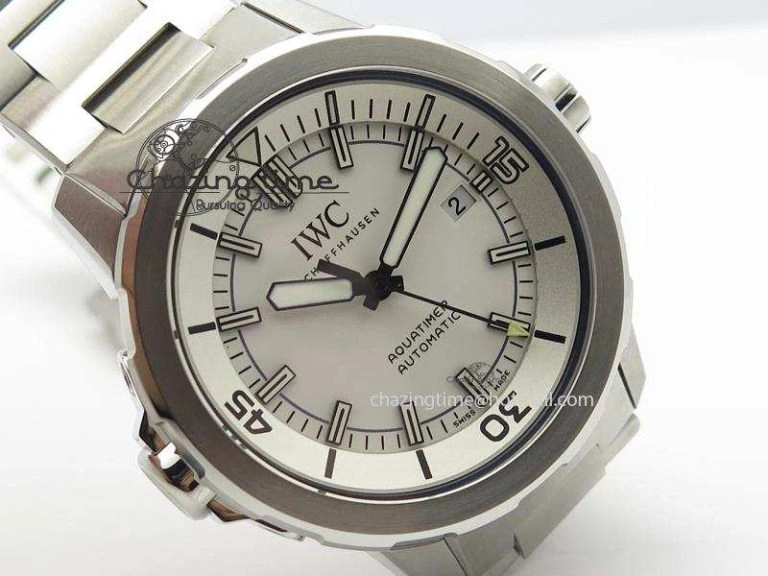 Youthful Aquatimer Automatic IW329004 V6F 1:1 Best Edition White Dial On SS Bracelet MIYOTA 7316