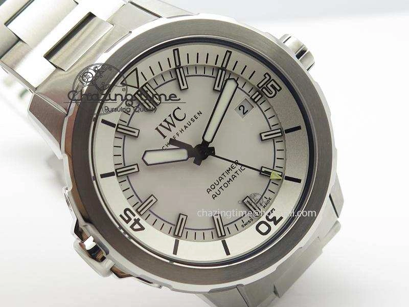 Youthful Aquatimer Automatic IW329004 V6F 1:1 Best Edition White Dial On SS Bracelet MIYOTA 7316