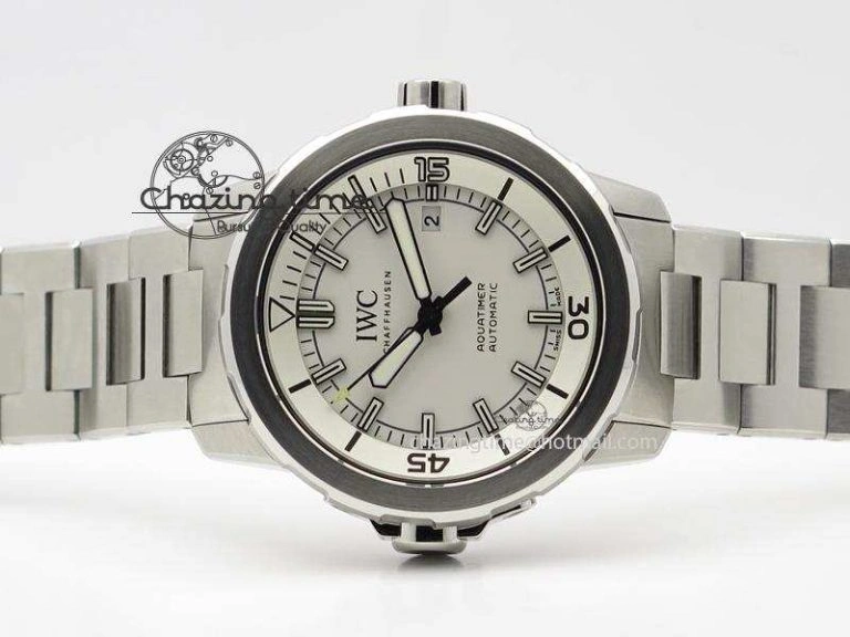 Youthful Aquatimer Automatic IW329004 V6F 1:1 Best Edition White Dial On SS Bracelet MIYOTA 7316