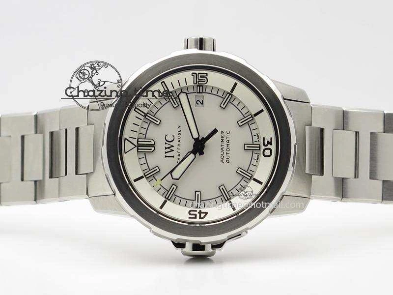 Youthful Aquatimer Automatic IW329004 V6F 1:1 Best Edition White Dial On SS Bracelet MIYOTA 7316