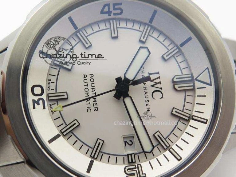 Youthful Aquatimer Automatic IW329004 V6F 1:1 Best Edition White Dial On SS Bracelet MIYOTA 7316