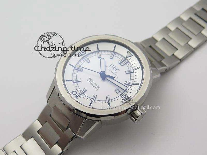 Youthful Aquatimer Automatic IW329004 V6F 1:1 Best Edition White Dial On SS Bracelet MIYOTA 7316