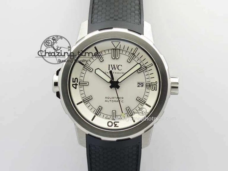 ModernLook Aquatimer Automatic SS IW329003 V6F 1:1 Best Edition On Black Rubber Strap MIYOTA 7271