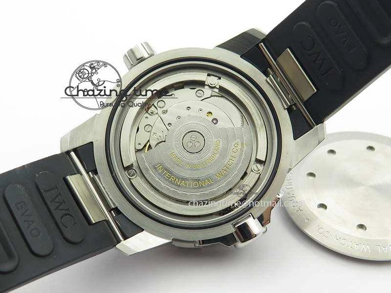 ModernLook Aquatimer Automatic SS IW329003 V6F 1:1 Best Edition On Black Rubber Strap MIYOTA 7271