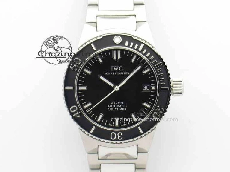 MoistureWicking Aquatimer Automatic SS Noob Best Edition Black Dial On SS Bracelet A 7252