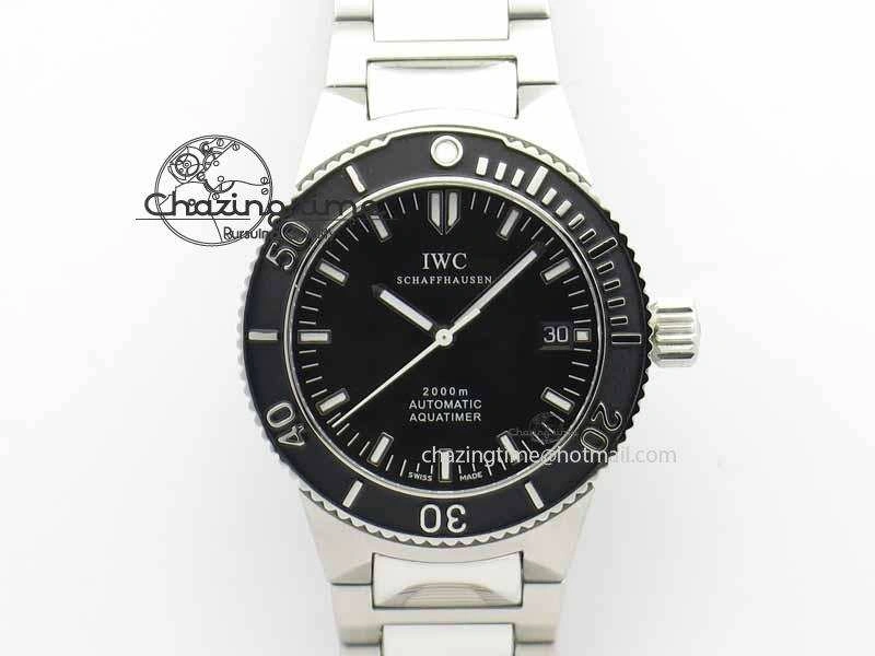 MoistureWicking Aquatimer Automatic SS Noob Best Edition Black Dial On SS Bracelet A 7252