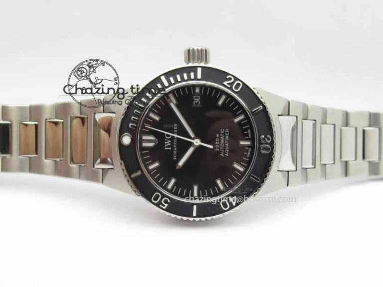 MoistureWicking Aquatimer Automatic SS Noob Best Edition Black Dial On SS Bracelet A 7252