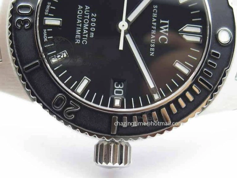 MoistureWicking Aquatimer Automatic SS Noob Best Edition Black Dial On SS Bracelet A 7252