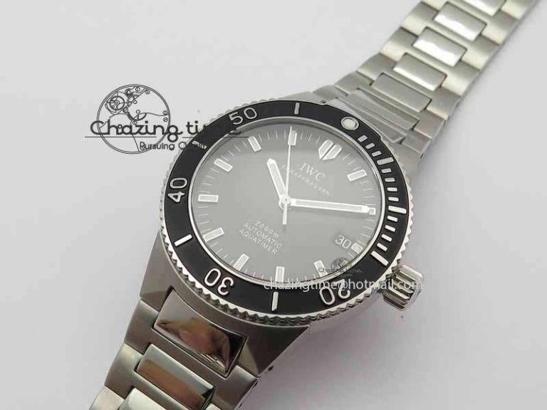 MoistureWicking Aquatimer Automatic SS Noob Best Edition Black Dial On SS Bracelet A 7252