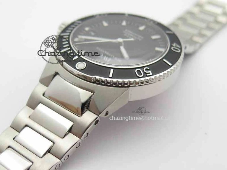 MoistureWicking Aquatimer Automatic SS Noob Best Edition Black Dial On SS Bracelet A 7252