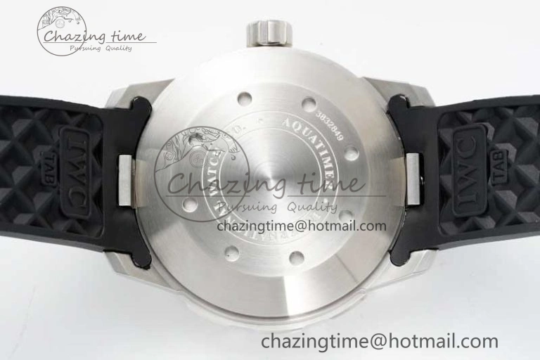 RelaxedFit Aquatimer Automatic SS RSF 1:1 Best Edition Black Yellow Dial on Black Rubber Strap A 7068