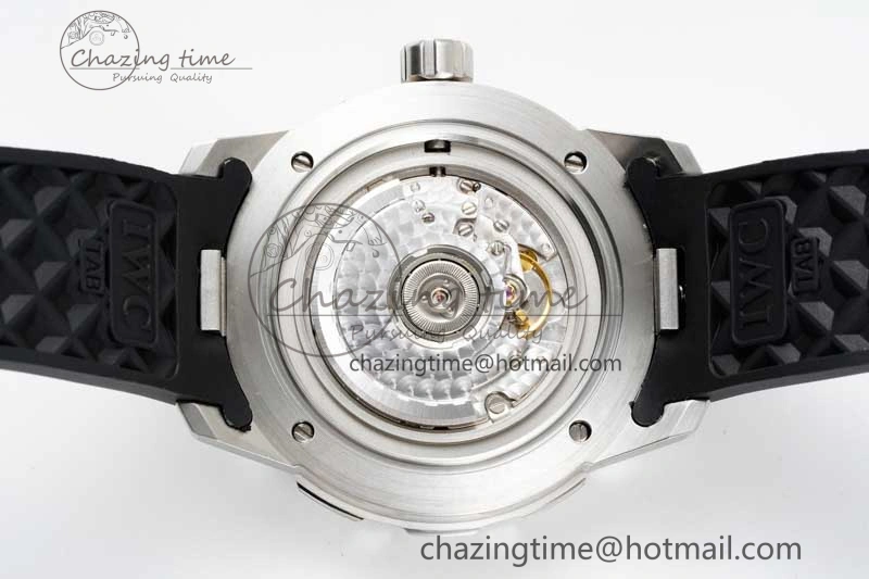 RelaxedFit Aquatimer Automatic SS RSF 1:1 Best Edition Black Yellow Dial on Black Rubber Strap A 7068