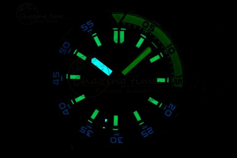 RelaxedFit Aquatimer Automatic SS RSF 1:1 Best Edition Black Yellow Dial on Black Rubber Strap A 7068