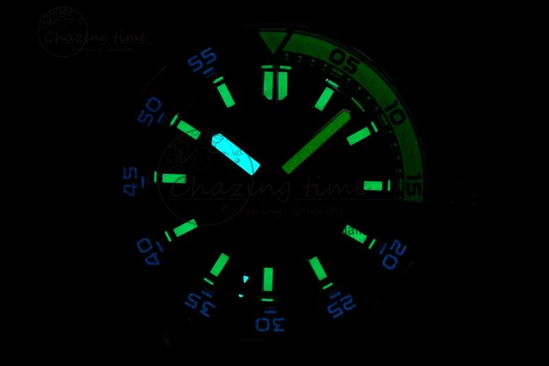 RelaxedFit Aquatimer Automatic SS RSF 1:1 Best Edition Black Yellow Dial on Black Rubber Strap A 7068