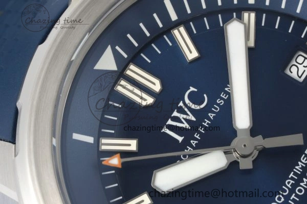 Affordable Aquatimer Automatic SS RSF 1:1 Best Edition Blue Dial on Blue Rubber Strap A 7057