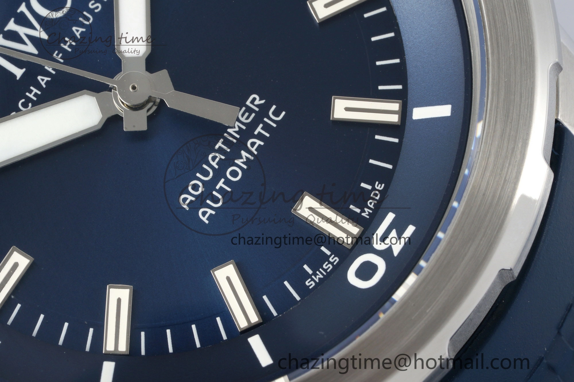 Affordable Aquatimer Automatic SS RSF 1:1 Best Edition Blue Dial on Blue Rubber Strap A 7057