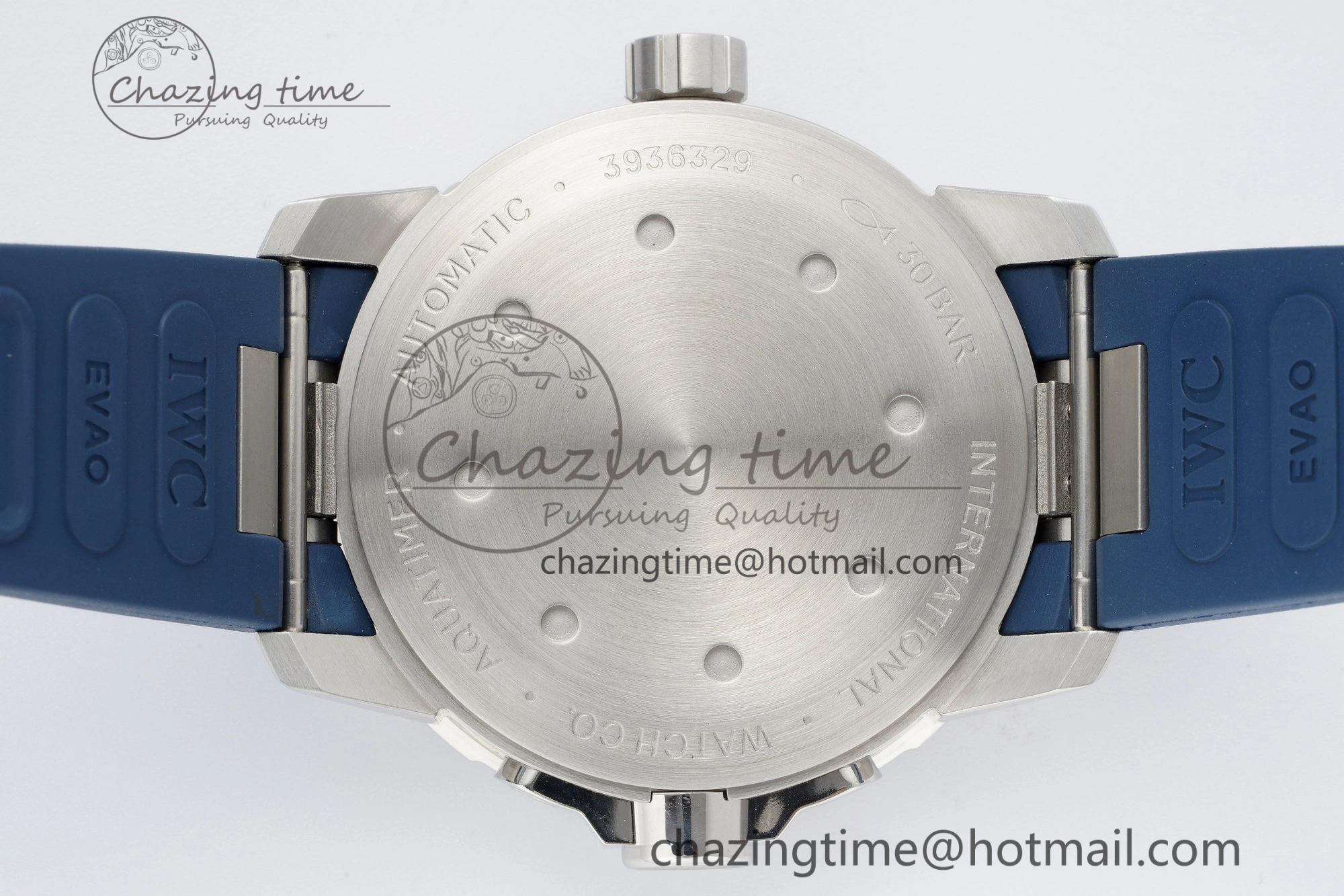 Affordable Aquatimer Automatic SS RSF 1:1 Best Edition Blue Dial on Blue Rubber Strap A 7057