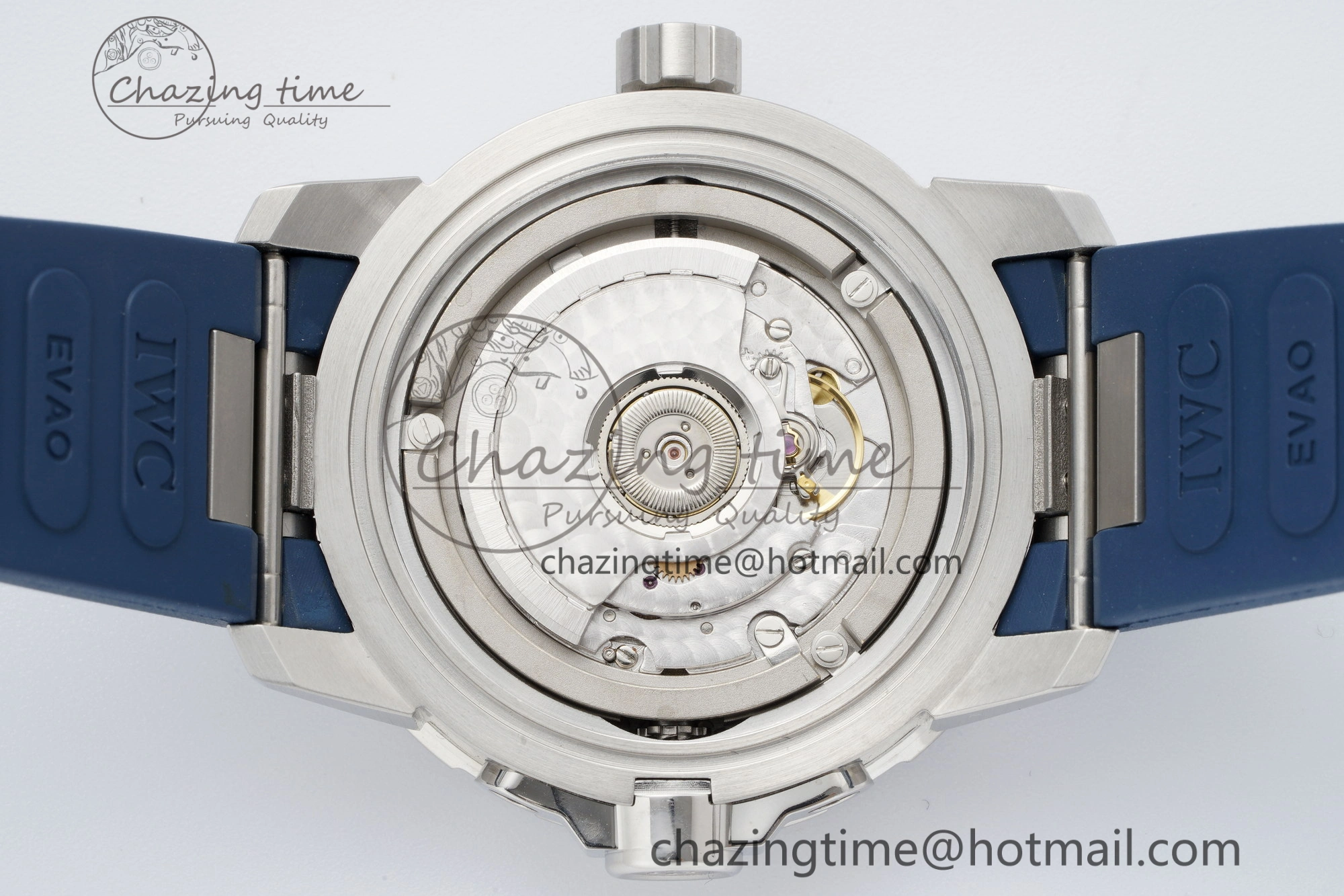 Affordable Aquatimer Automatic SS RSF 1:1 Best Edition Blue Dial on Blue Rubber Strap A 7057
