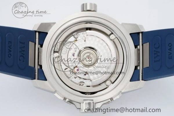 Affordable Aquatimer Automatic SS RSF 1:1 Best Edition Blue Dial on Blue Rubber Strap A 7057