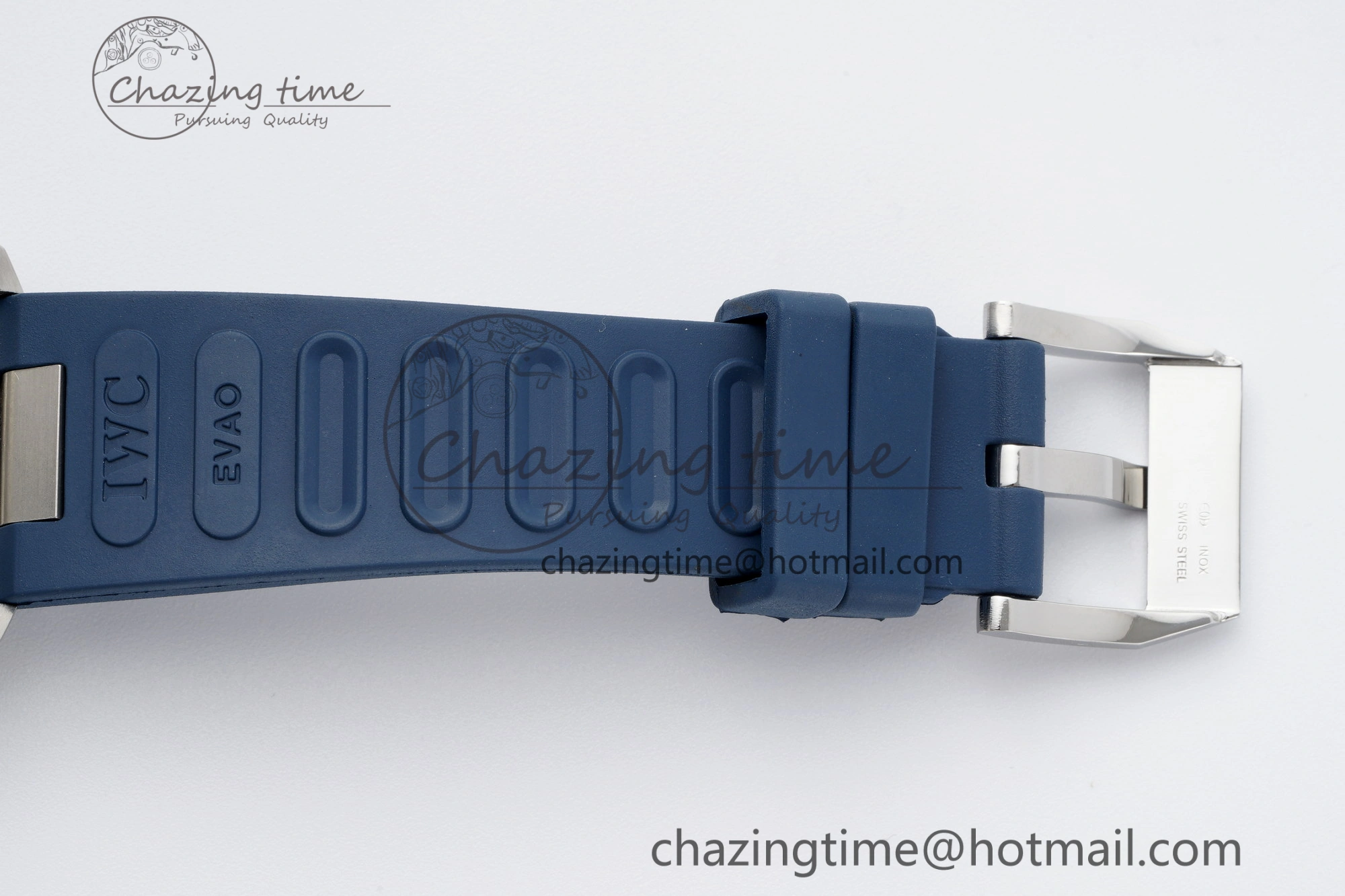 Affordable Aquatimer Automatic SS RSF 1:1 Best Edition Blue Dial on Blue Rubber Strap A 7057