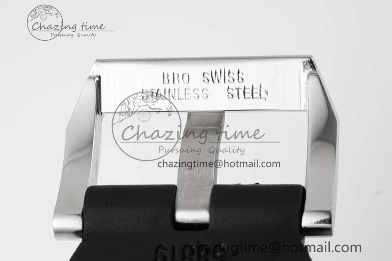 Bright Aquatimer Automatic SS RSF 1:1 Best Edition White Black Dial on Black Rubber Strap A 7067