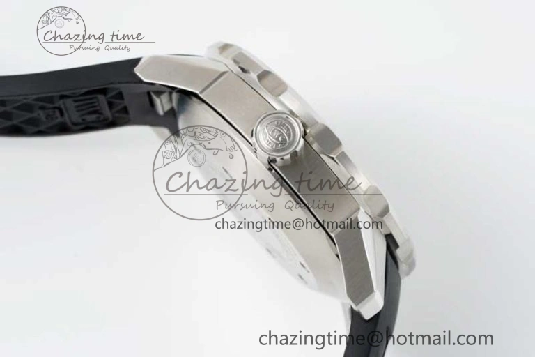 Aquatimer Automatic SS RSF 1:1 Best Edition White Orange Dial on Black Rubber Strap A MoistureWicking 7069
