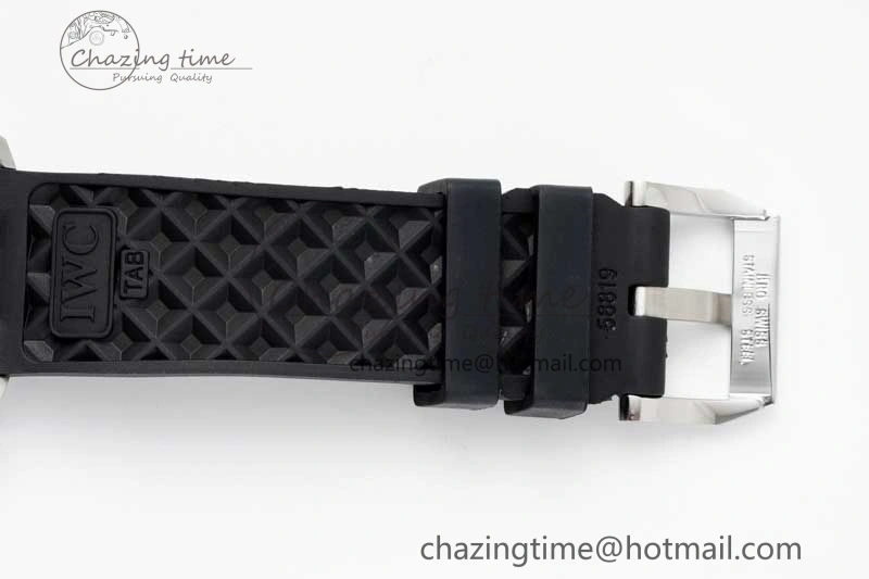 Aquatimer Automatic SS RSF 1:1 Best Edition White Orange Dial on Black Rubber Strap A MoistureWicking 7069