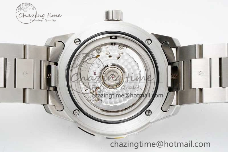 WeatherProof Aquatimer Automatic SS RSF 1:1 Best Edition White Orange Dial on SS Bracelet A 7072