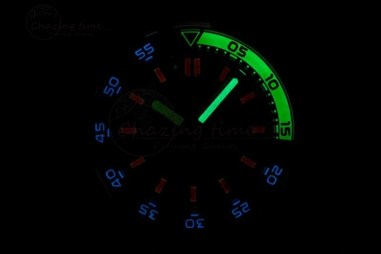 WeatherProof Aquatimer Automatic SS RSF 1:1 Best Edition White Orange Dial on SS Bracelet A 7072