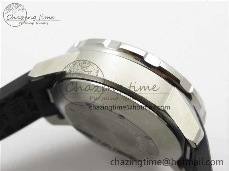 Aquatimer Chrono IW376702 SS BLS 1:1 Best Edition Black Dial on Black Rubber Strap A StreetReady 7105