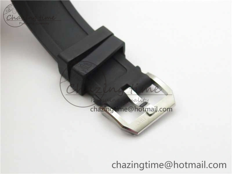 Aquatimer Chrono IW376702 SS BLS 1:1 Best Edition Black Dial on Black Rubber Strap A StreetReady 7105