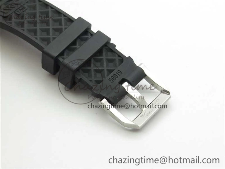 Aquatimer Chrono IW376702 SS BLS 1:1 Best Edition Black Dial on Black Rubber Strap A StreetReady 7105