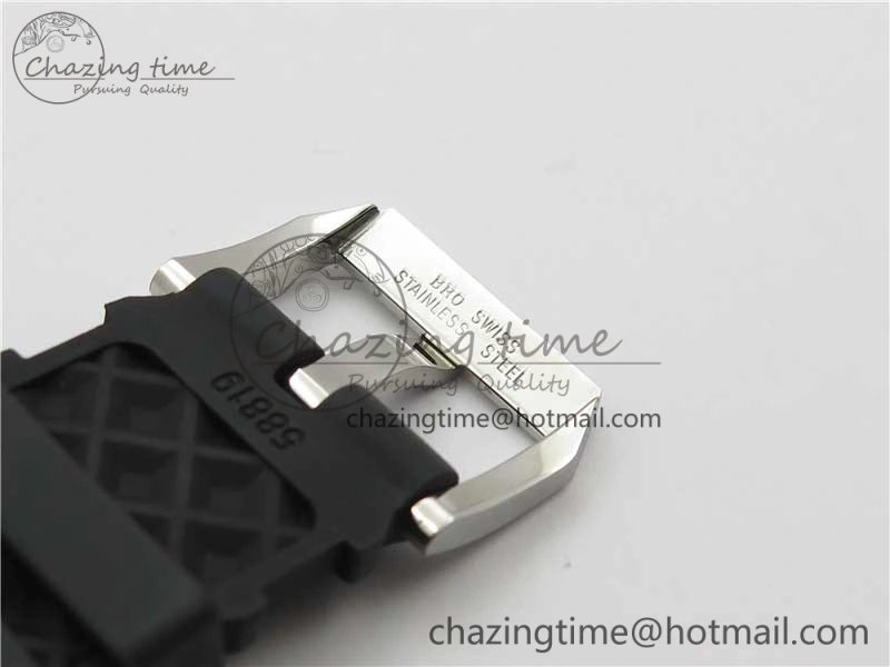 Aquatimer Chrono IW376702 SS BLS 1:1 Best Edition Black Dial on Black Rubber Strap A StreetReady 7105